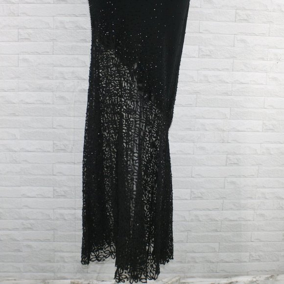 Cache Black Maxi Dress - Picture 3 of 9